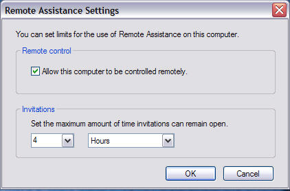 remote connection advanced setting